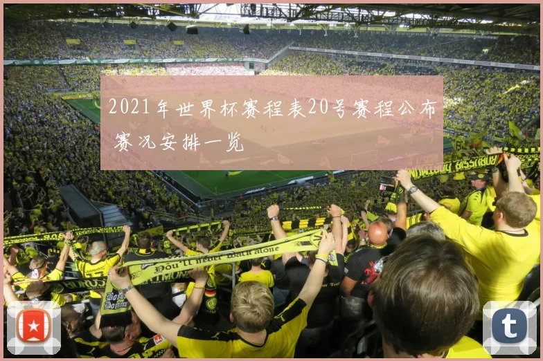 2021年世界杯赛程表20号赛程公布 赛况安排一览